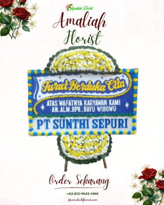Papan Bunga Duka di Semidang Alas